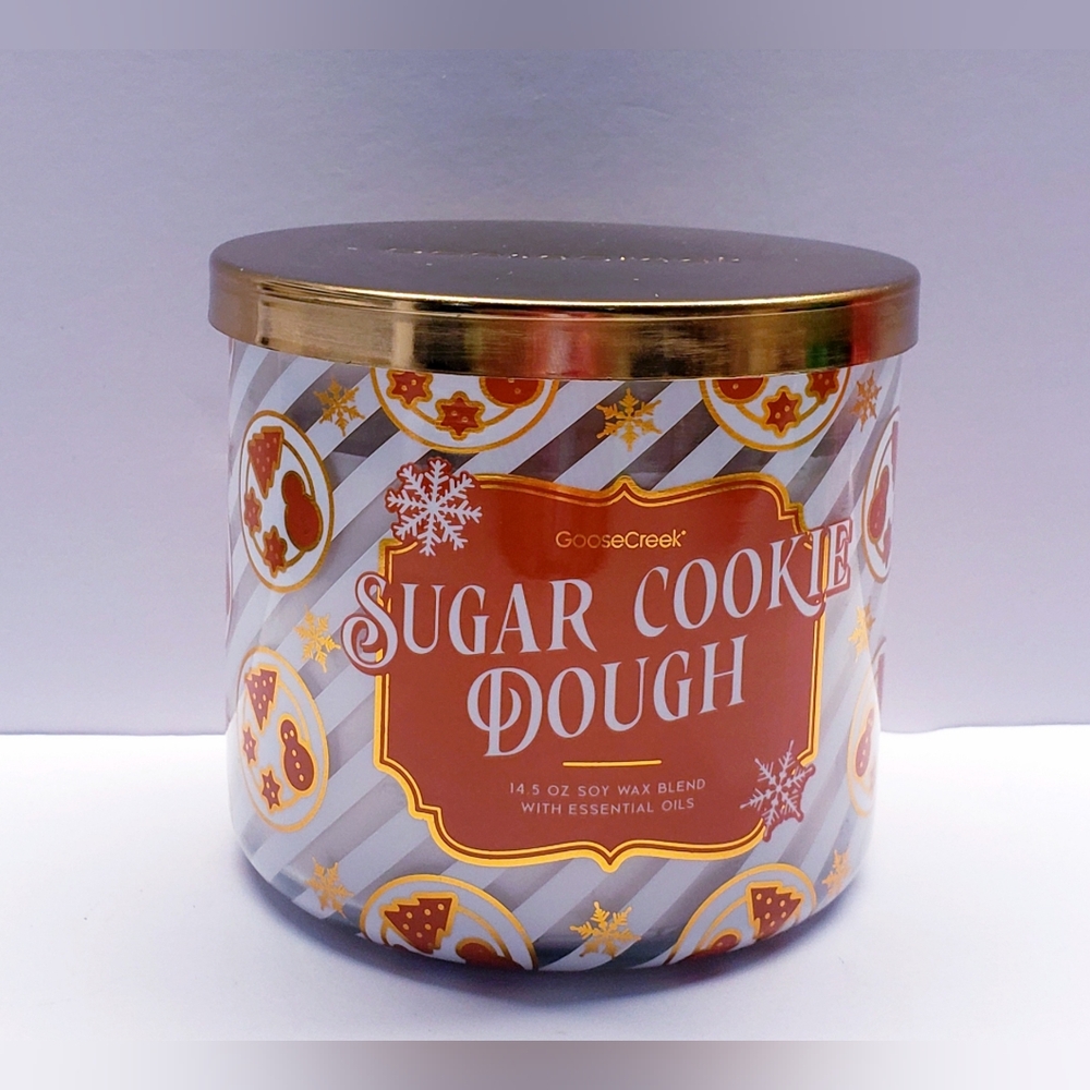 Goose Creek SUGAR COOKIE DOUGH Large 3-Wick Scented Candle, 14.5 oz